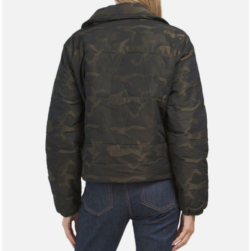 NEW Juicy Couture Vintage Retro Y2K Camo Moto Puffer Jacket Spring Streetwear - Picture 4 of 12
